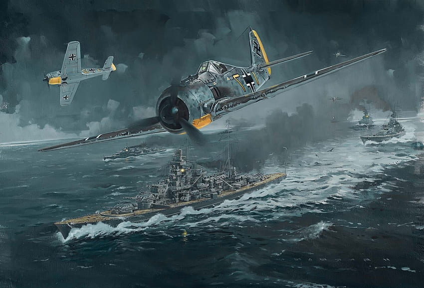 第二次世界大戦、Fw 190、フォッケウルフ、ドイツ空軍、軍事、 高画質の壁紙