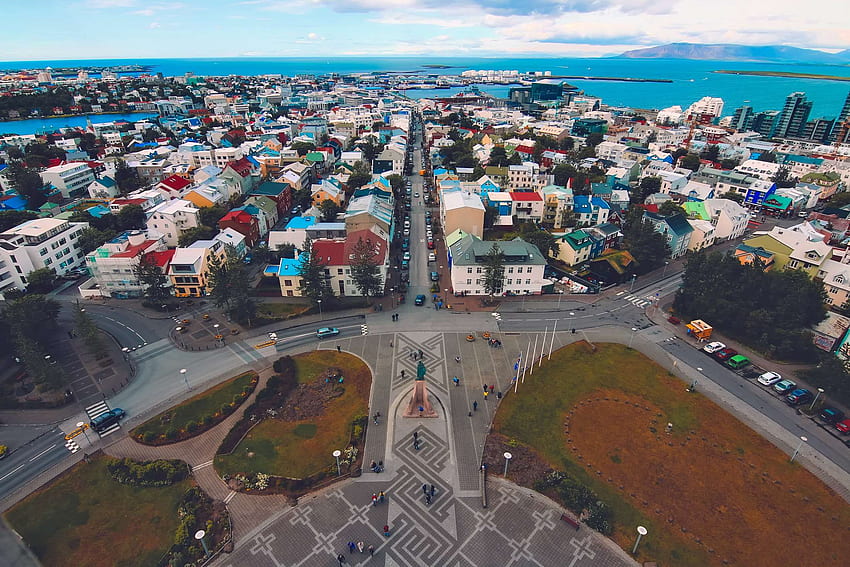 architecture, bâtiments, ville, paysage urbain, r, islande, dehors, reykjavik Fond d'écran HD