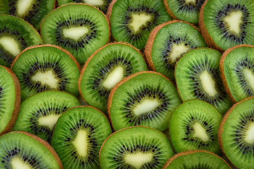 Slices, fruits, kiwifruit HD wallpaper