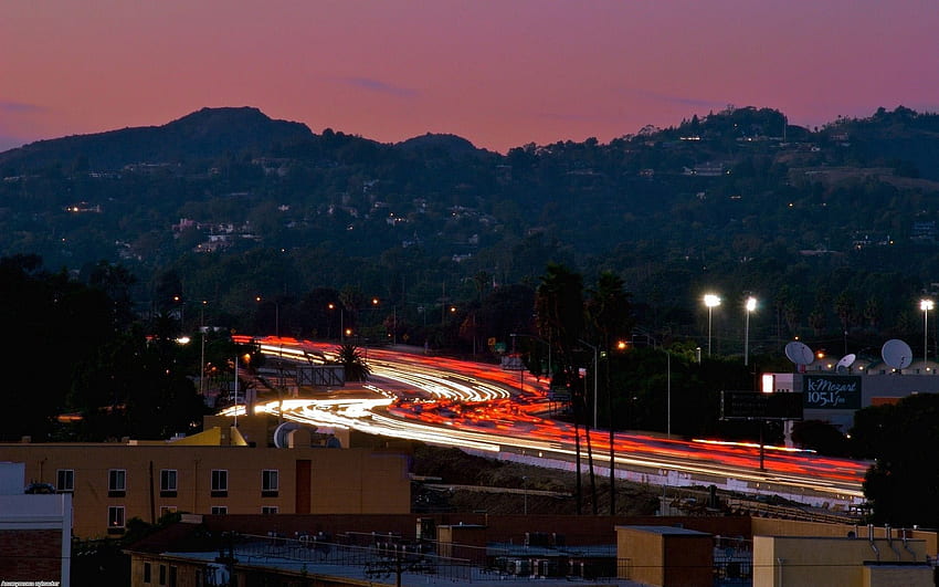 Städte, Nacht, USA, USA, Kalifornien, Los Angeles HD-Hintergrundbild