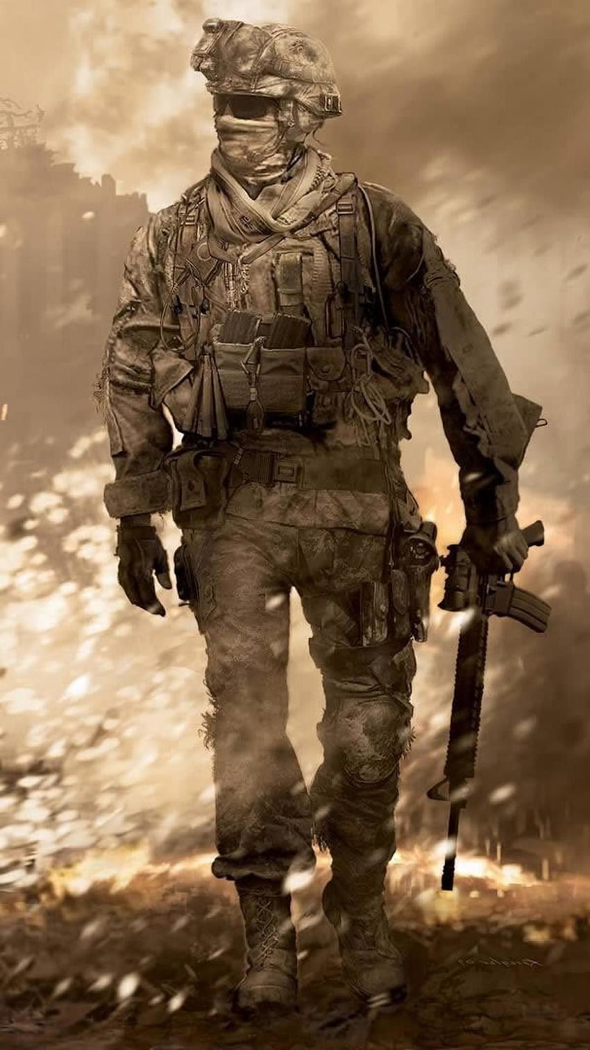 Modern Warfare 2 Background, Call of Duty Modern Warfare HD phone wallpaper