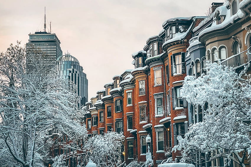 Porady ekspertów dotyczące robienia idealnego iPhone'a na śniegu. Podróże + Wypoczynek, Boston Snow Tapeta HD