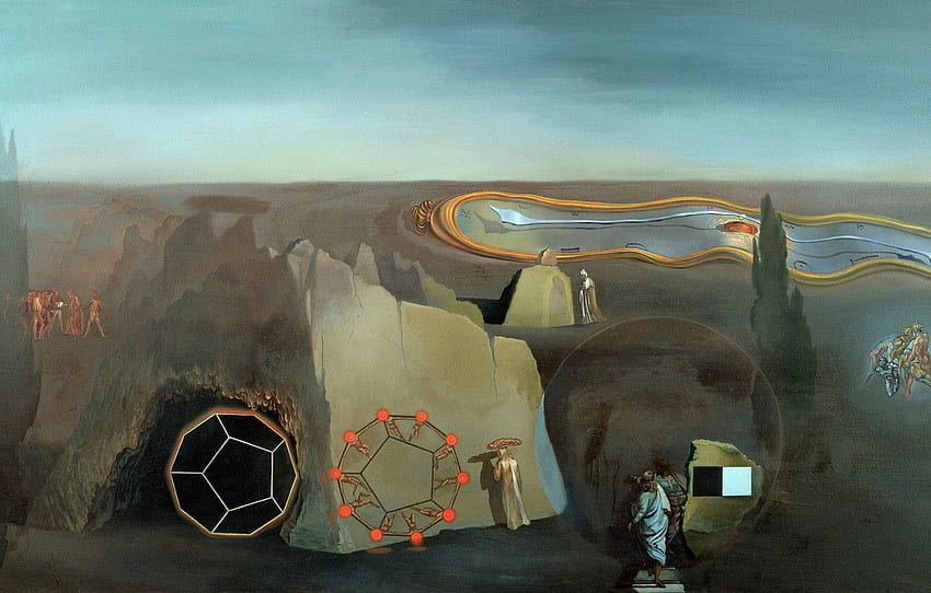 surrealism, , Salvador Dali, Salvador Dali, In Search Of The Fourth Dimension for , section живопись, Salvador Dali Paintings HD wallpaper