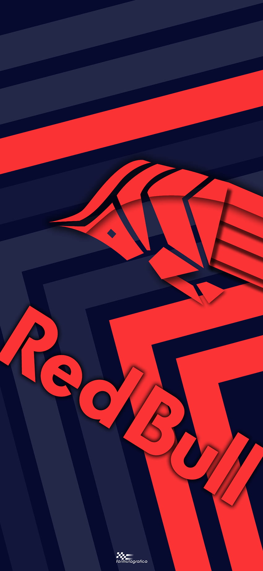 iPhone / Smartphone - Red Bull Racing 2019 -, Logotipo de Red Bull fondo de pantalla del teléfono