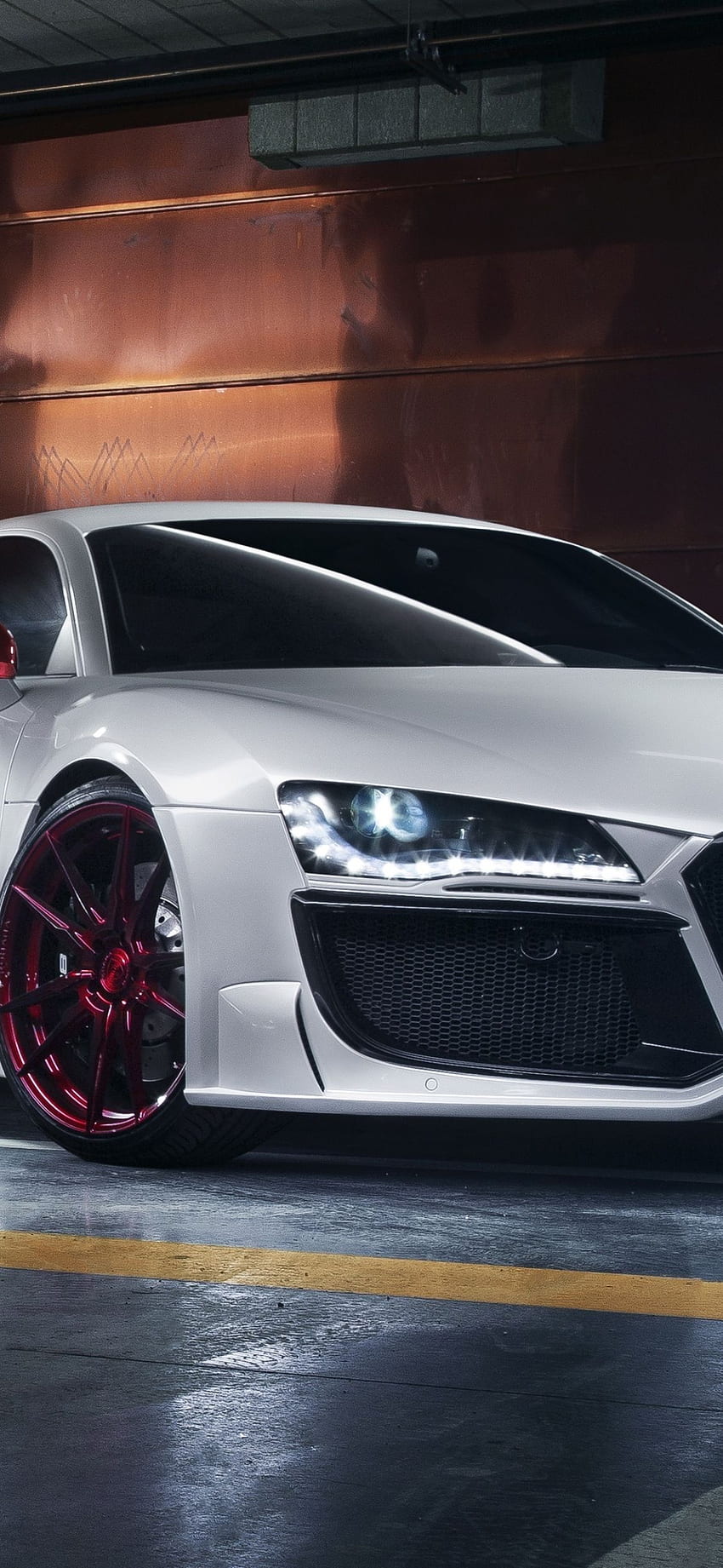 Audi r8, auto de lujo, frente, blanco, iphone x, , 9315 fondo de pantalla  del teléfono | Pxfuel