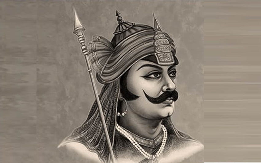 My Maharana Pratap Great Rajput King 디지털 인쇄 HD 월페이퍼