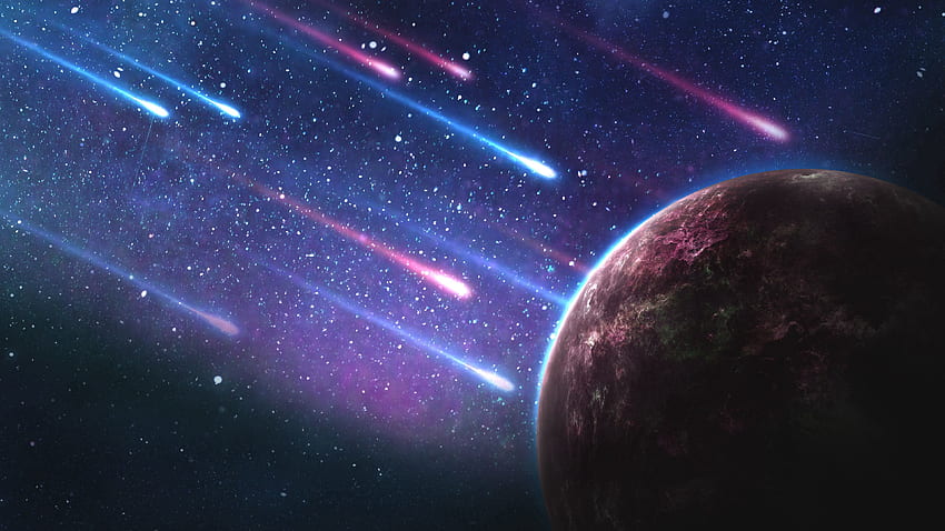 Universe, Galaxy, Space, Planet, Meteorites HD wallpaper