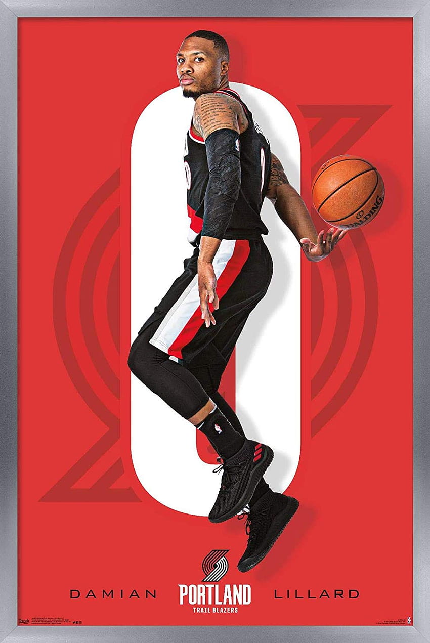 Trends International NBA Portland Trail Blazer, Damian Lillard Papel de parede de celular HD