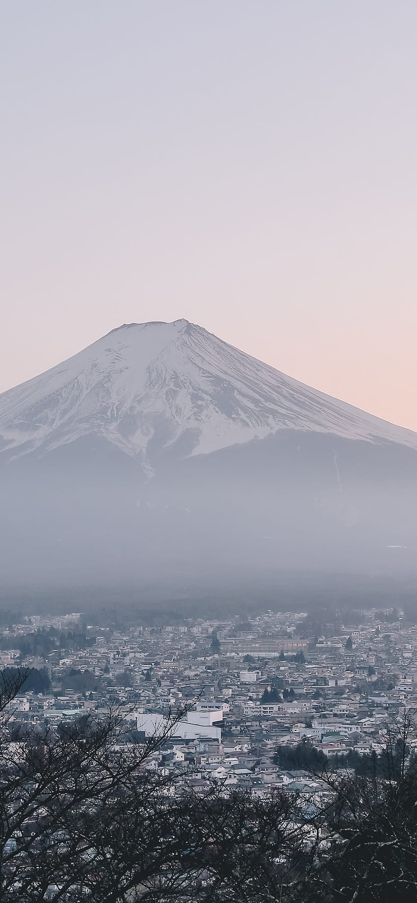 Fuji Dağı, Şehir, Japonya, Manzara, Manzara, - -, Japonca HD telefon duvar kağıdı
