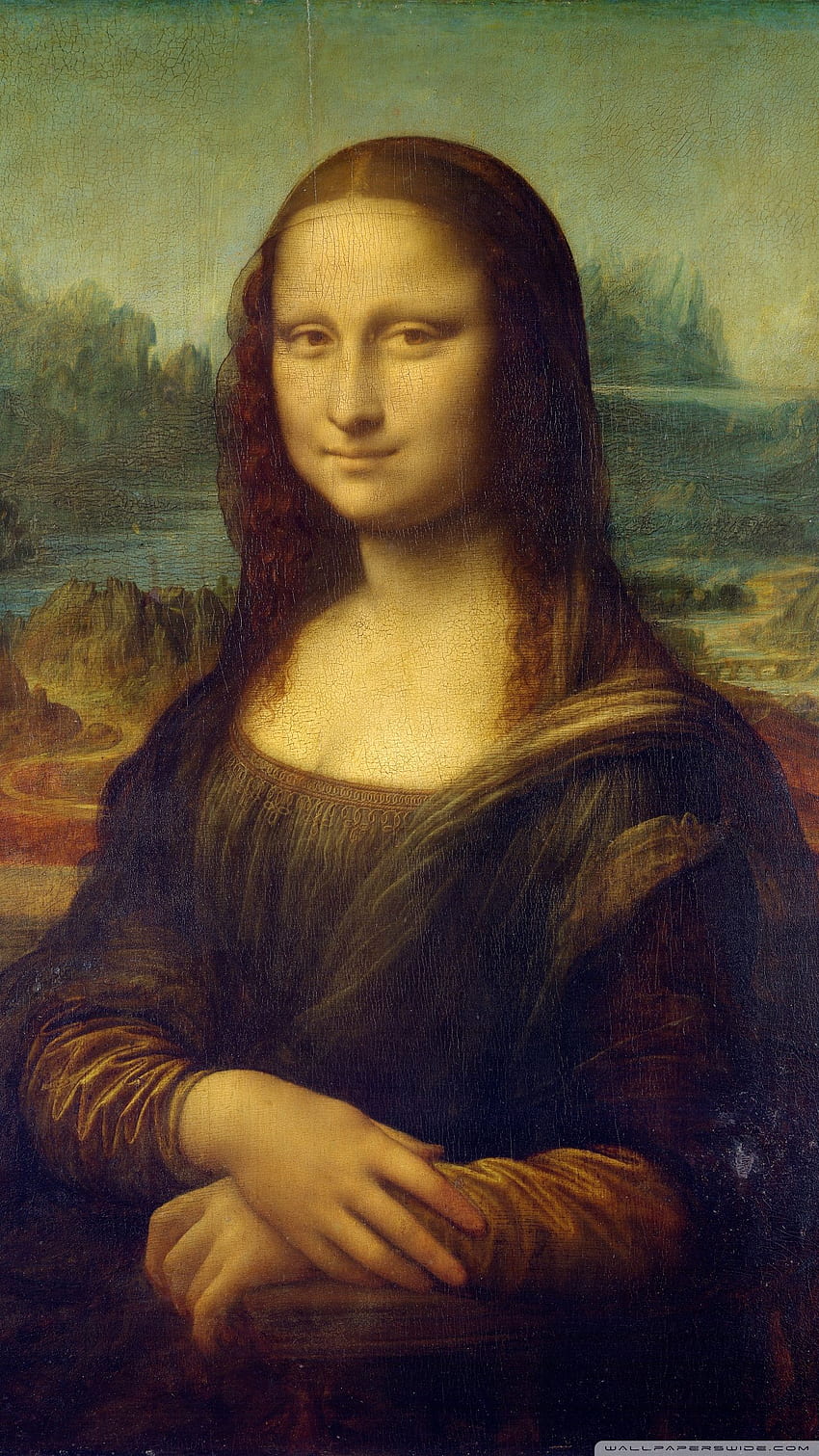Leonardo da Vinci'den Mona Lisa ❤ için HD telefon duvar kağıdı