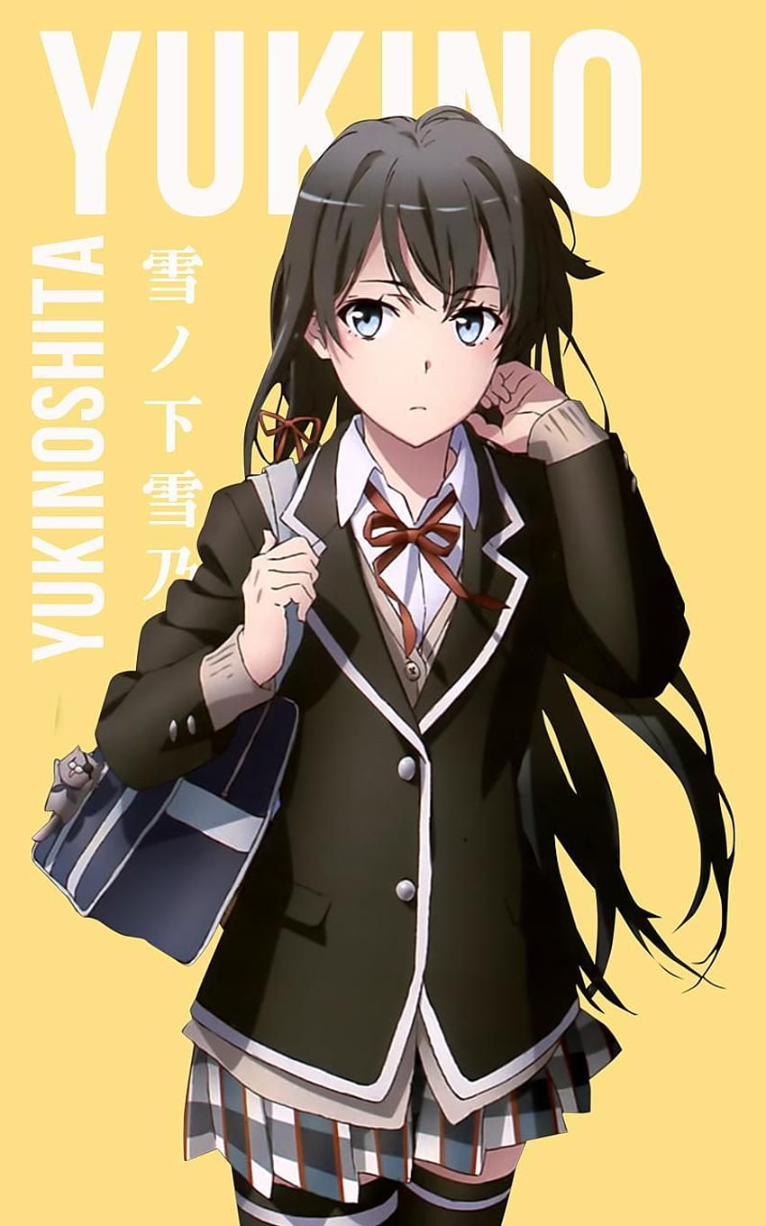 Yukino Yukinoshita Korigengi. anime Gadis manga, Gadis animasi, Gambar karakter fondo de pantalla del teléfono