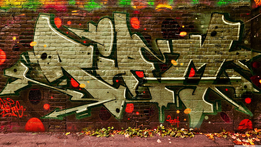 Graffiti October Falls ❤ for Ultra TV, Alley Wall HD wallpaper