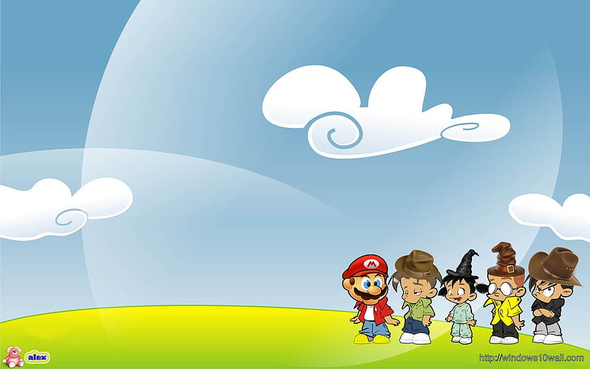 Funny Super Mario Background - windows 10 HD wallpaper