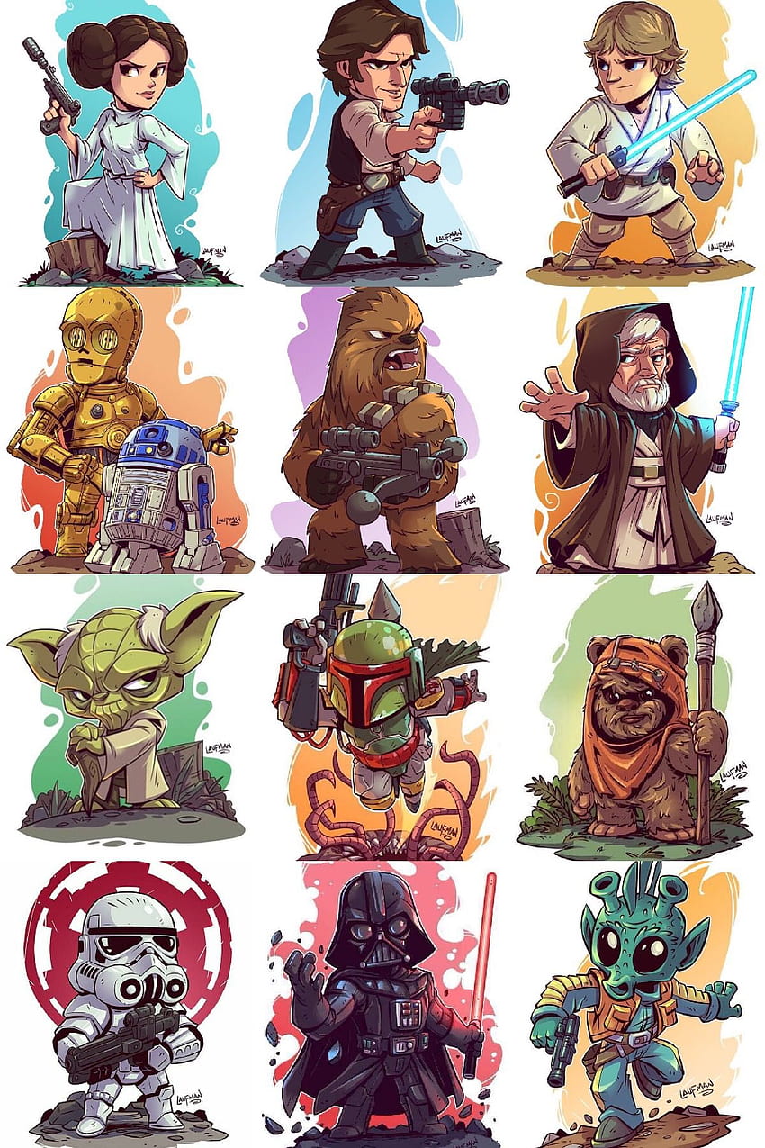 Star wars character illustration HD wallpapers | Pxfuel