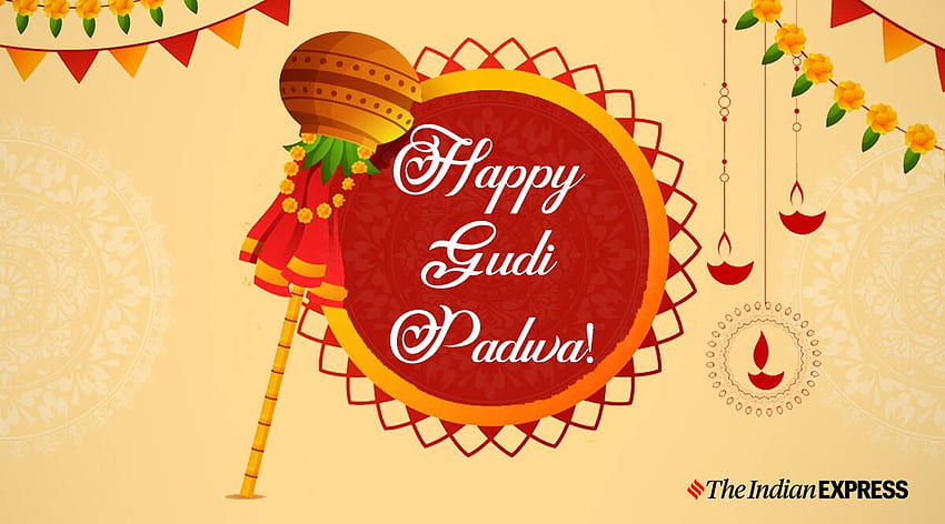 Happy Gudi Padwa 2021: życzenia, status, cytaty, wiadomości, i pozdrowienia, Dzień Maharasztry Tapeta HD