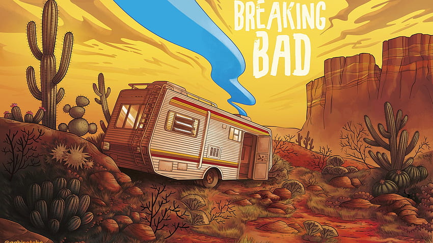 Breaking Bad Van Artwork Pełny laptop, Tło i Rick i Morty Breaking Bad Tapeta HD