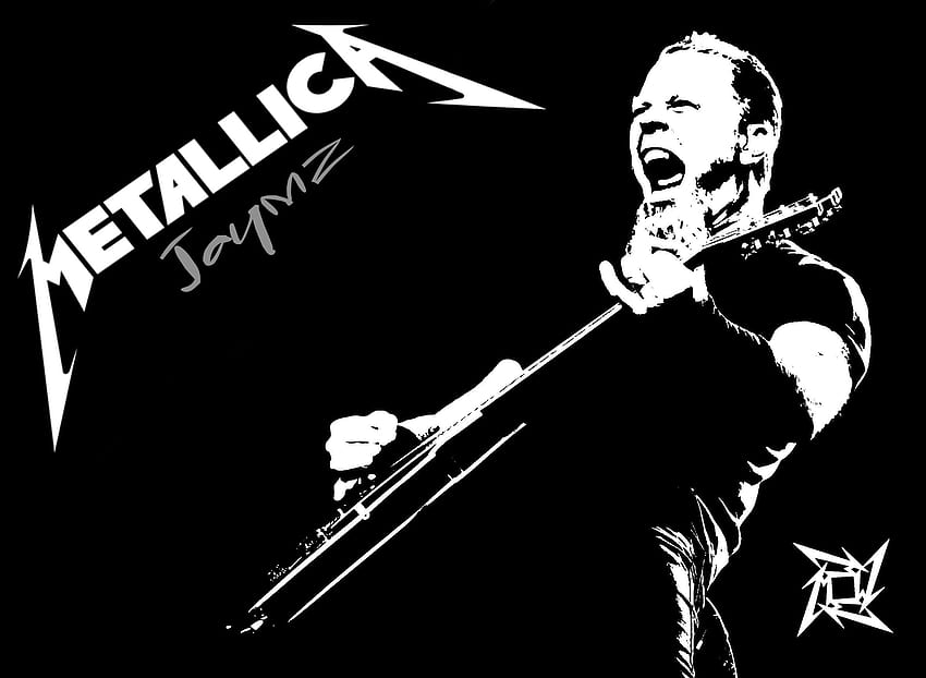 La referenza. Metallica, logo Metallica, nero Metallica Sfondo HD