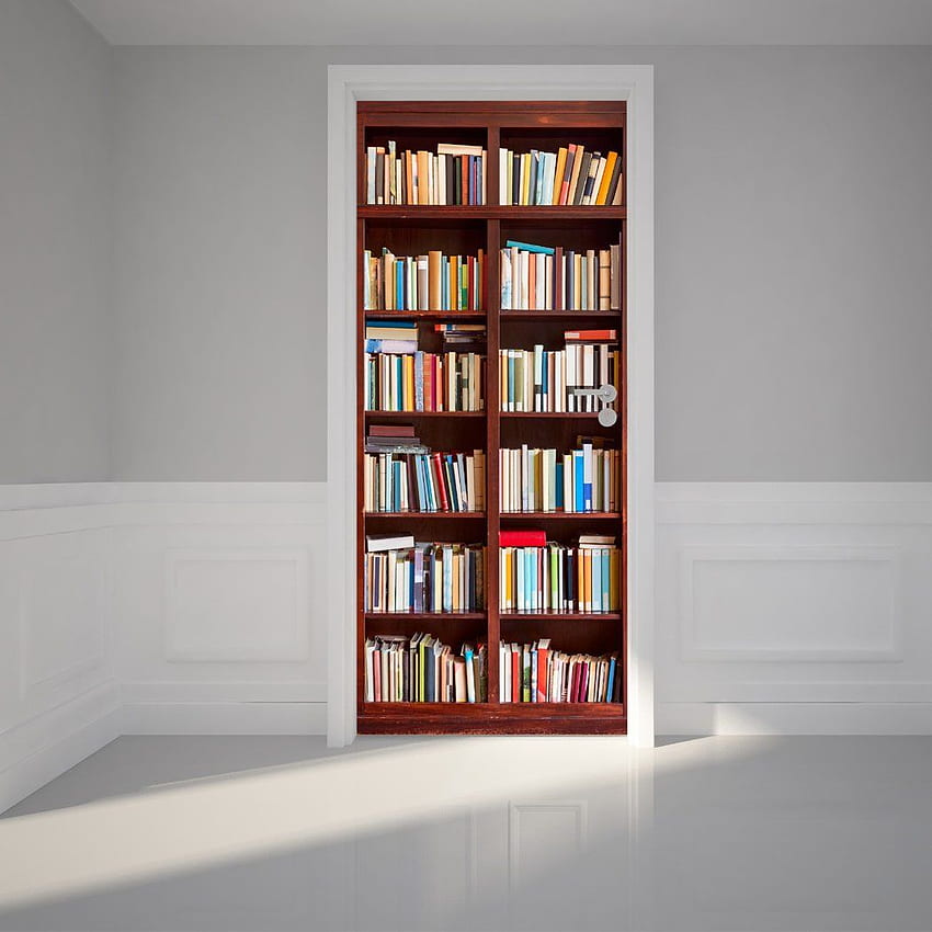 Libreria con adesivo da parete per porta - Peel & Stick autoadesivo Sfondo del telefono HD