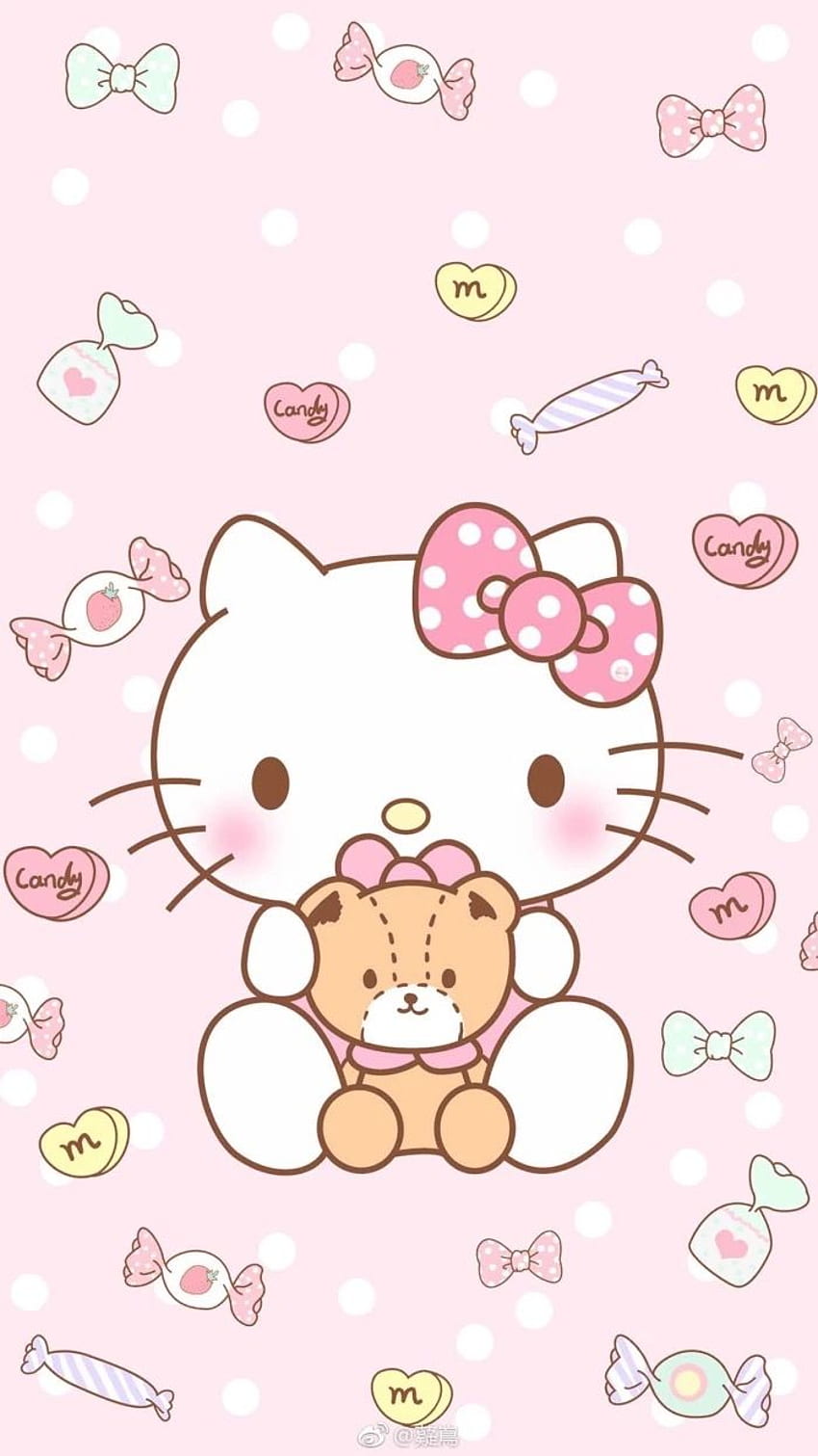 Annatasya Novita w Hello Kitty. Hello kitty iphone, Hello kitty tło, Hello kitty, Kitty Cartoon Tapeta na telefon HD