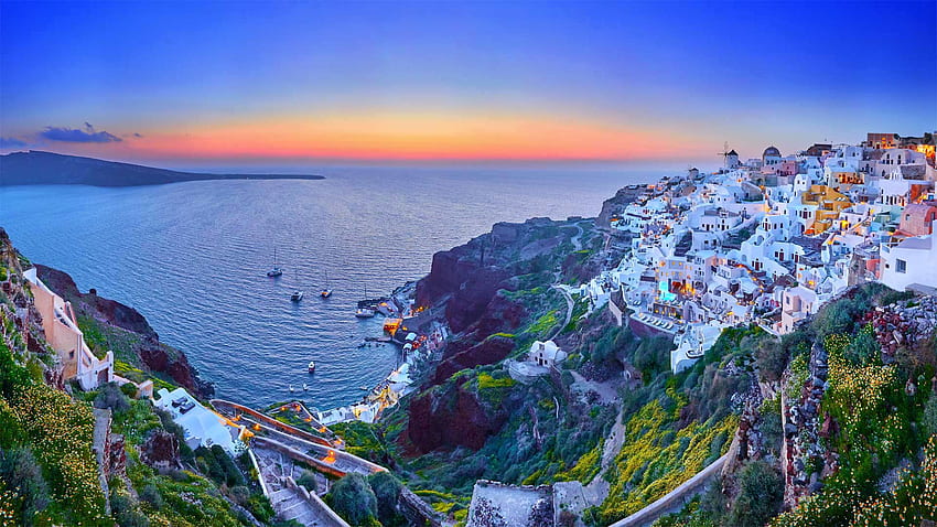 Bing : Santorini, Yunani - Galeri Bing, Oia Santorini Wallpaper HD