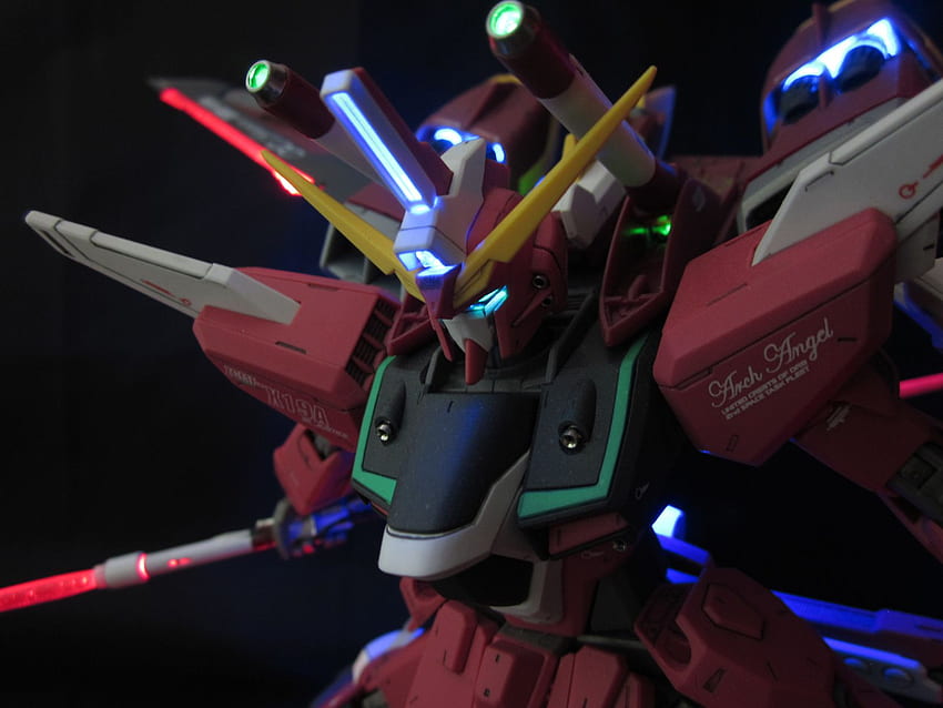 GUNDAM GUY: MG 1 100 Infinite Justice Gundam Customized Build W LEDs HD тапет