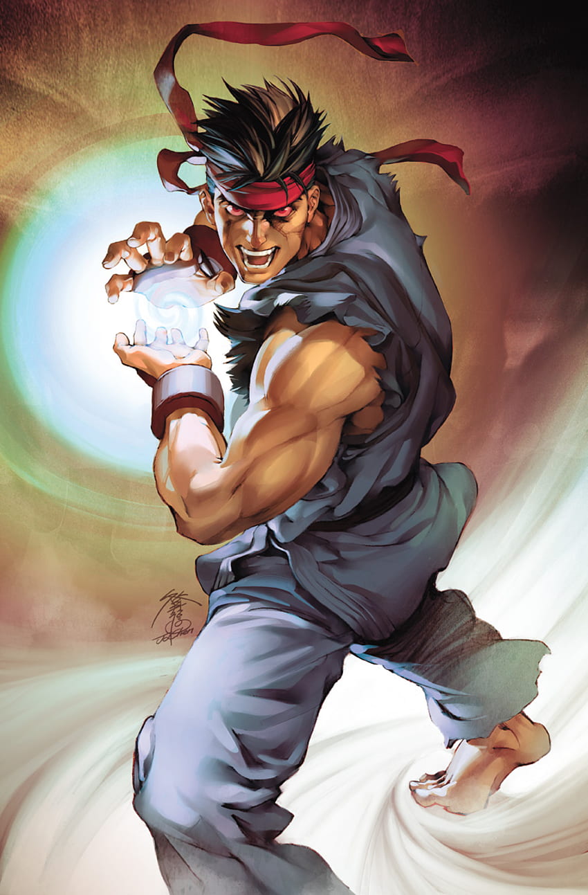 Street Fighter Ryu Hadouken Gaming - Ryu Street Fighter - - Tapeta na telefon HD