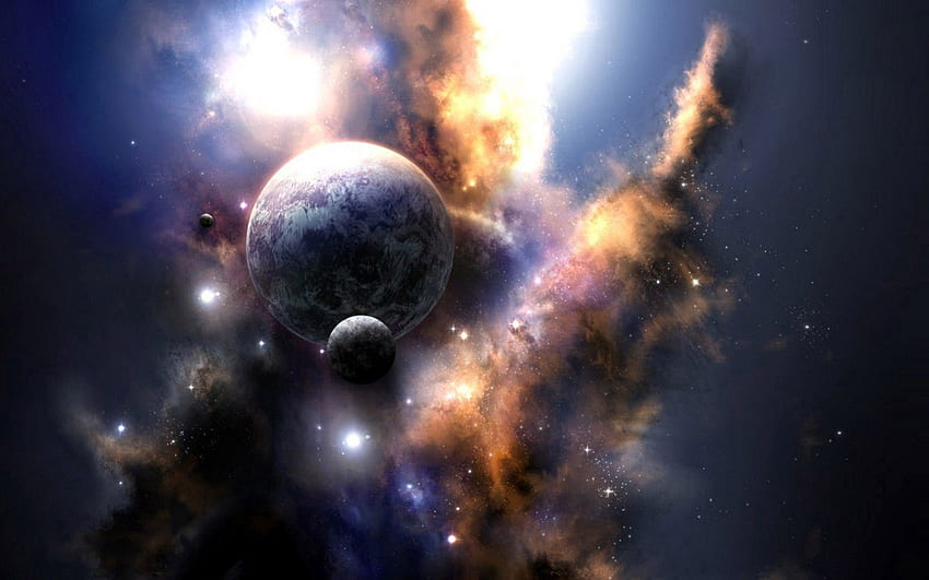 추상, 우주, 행성, 폭발, 멋지게, 그것은 아름답다 HD 월페이퍼