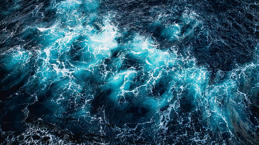 海の水空撮、クールな 8 K 海 高画質の壁紙