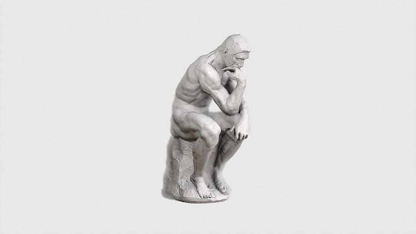 ArtStation The Thinker โดย Auguste Rodin, VR, AR, Ultra Low Poly, PBR Model, LXS CGT วอลล์เปเปอร์ HD
