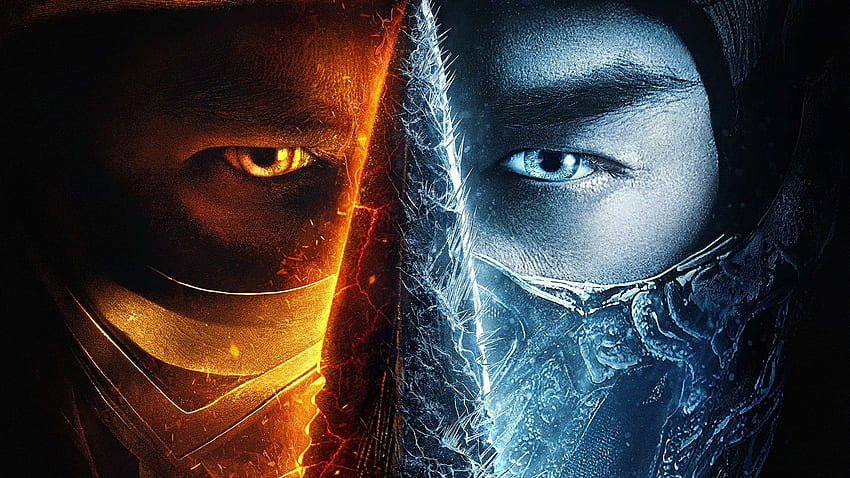 Първи поглед: Плакат на филм Mortal Kombat, включващ Sub Zero и Scorpion, MORTAL KOMBAT 2021 HD тапет