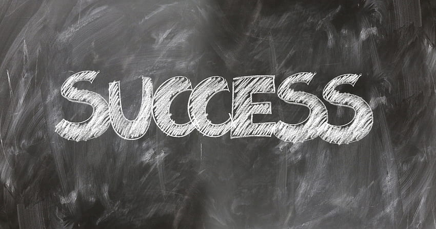 Shallow graphy of Success text on black chalkboard . Flare HD wallpaper