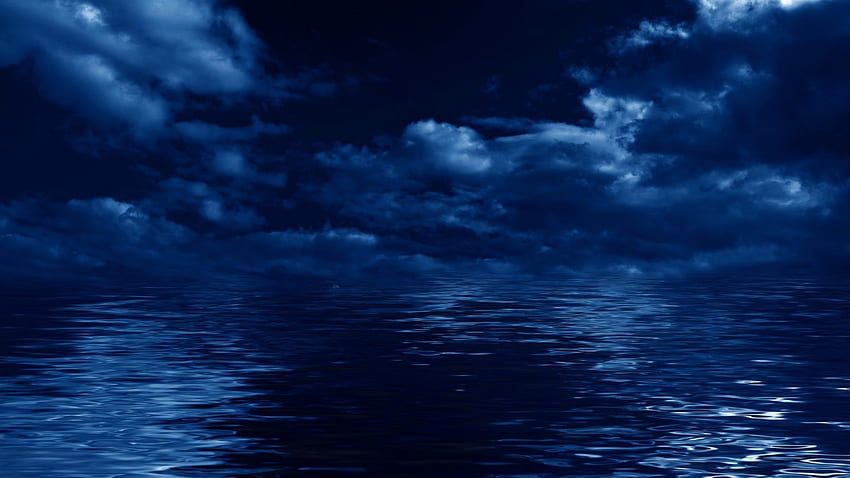 Night Ocean, Dark Ocean HD wallpaper