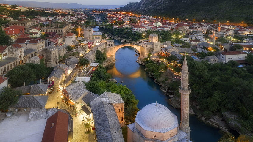Bosnia And Herzegovina Old Bridge Mostar Ultra For Pc Tablet And Mobile HD wallpaper