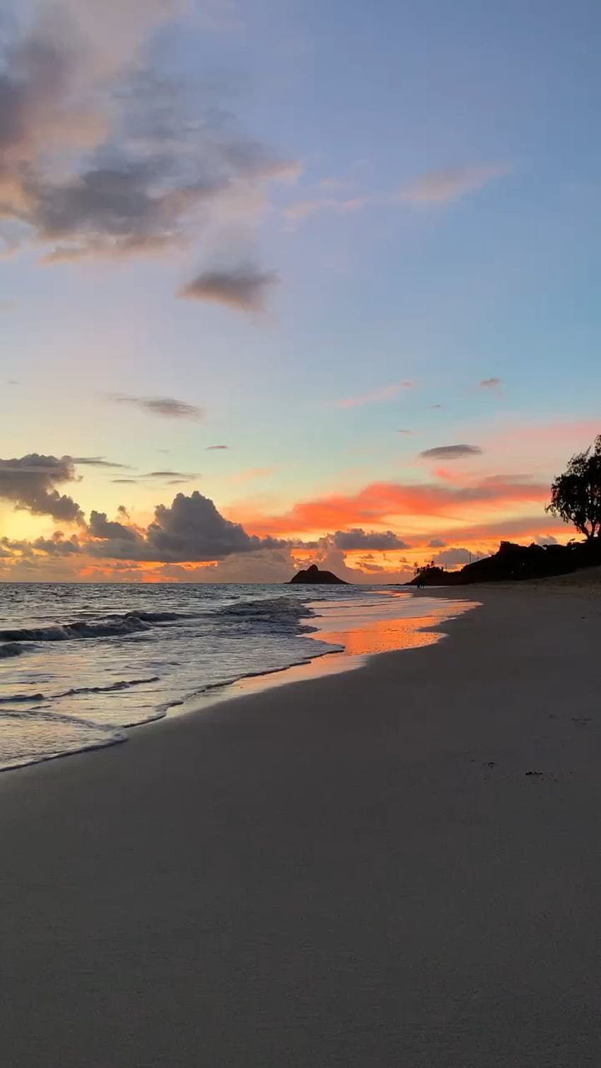 Kailua Beach Sunrise in 2020. Sonnenaufgang , Sonnenaufgang strand, Strandurlaub HD-Handy-Hintergrundbild