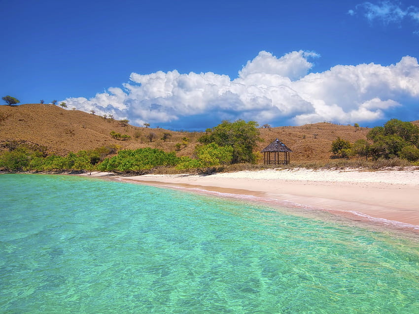 หาดทรายสีชมพูที่สวยที่สุดในโลก Condé Nast Traveller หาดทรายสีชมพู วอลล์เปเปอร์ HD