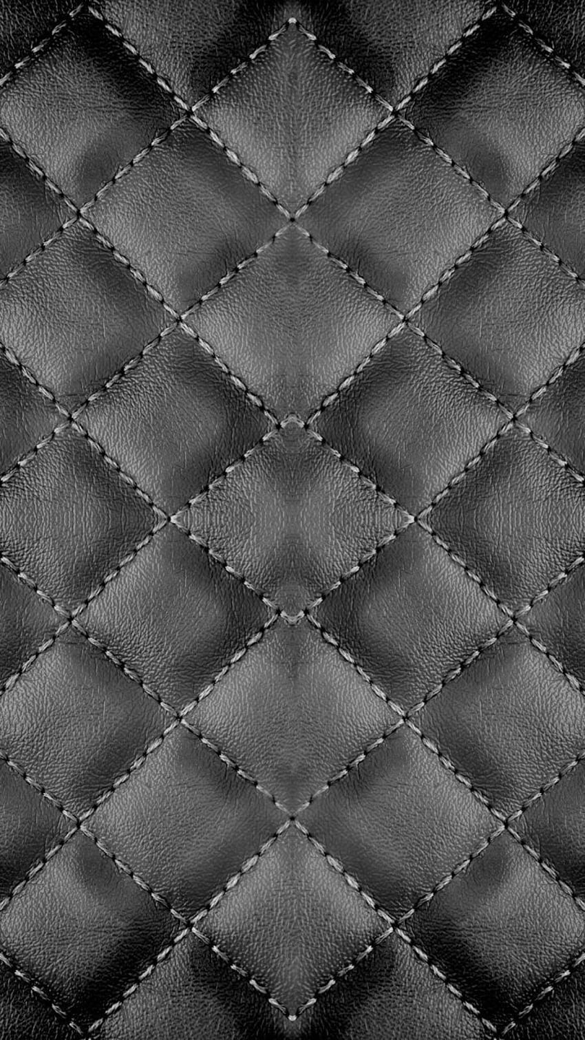 Stitch for Phone Gray (Page 1), Black Leather HD phone wallpaper