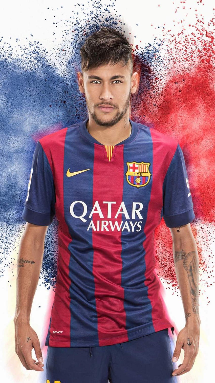 .wiki Добър играч Neymar JR Barcelona FC IPhone 5 HD тапет за телефон