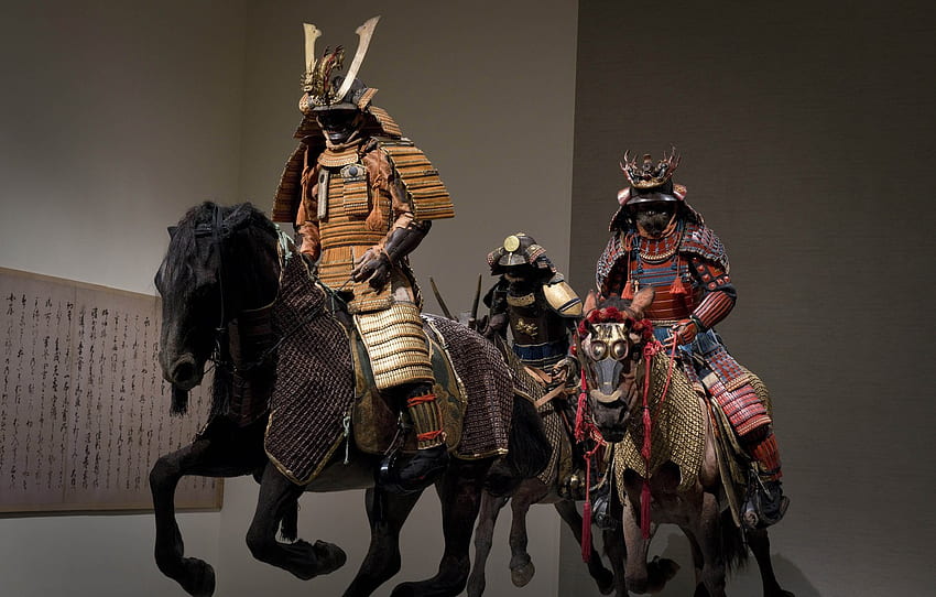 Japón, espada, armadura, arma, katana, ken, espada, samurái, guerrero, perlas, kanji, honor, período Edo, japonés, shogunato, kabuto para, sección разное, armadura samurái japonesa fondo de pantalla