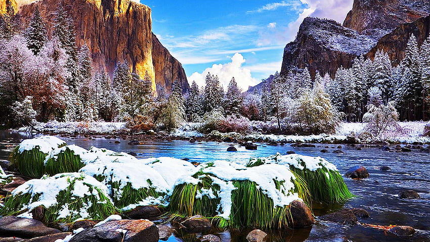 Yosemite Ulusal Parkı Duvar Kağıtları. Yosemite, End of winter, Winter , Late Winter HD wallpaper