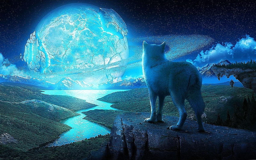 Wolf And The Ice Planet Wolf .pro, Fire and Ice Planet HD тапет