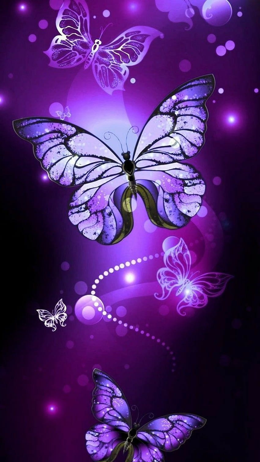 Purple butterflies. Purple butterfly , Butterfly background, Butterfly, Purple Butterfly iPhone HD phone wallpaper