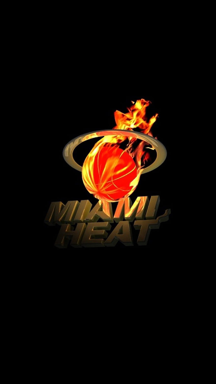 Най-доброто за Android: логото на Маями Хийт Най-доброто за Android HD тапет за телефон