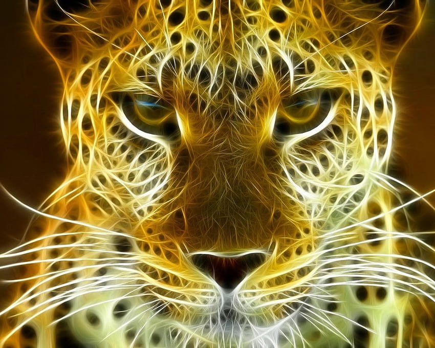 Gepard, Neonowy Gepard Tapeta HD