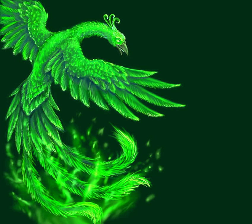 Phoenix, Green Phoenix HD wallpaper | Pxfuel