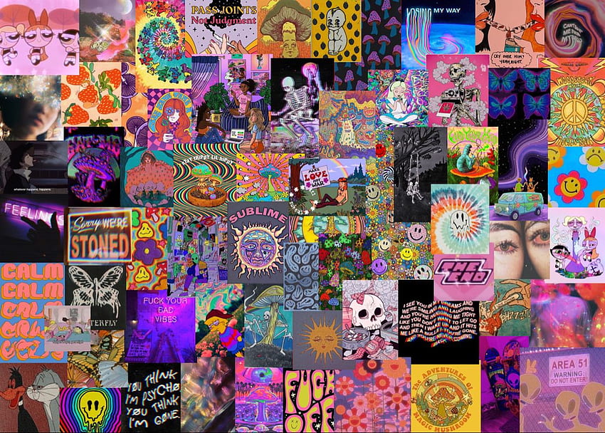 Custom Aesthetic Collage Custom Aesthetic Collage. Etsy. Macbook , Cute , Laptop , Stoner Aesthetic HD wallpaper