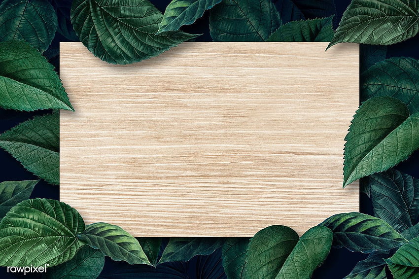 Premium psd of Blank wooden board on a metallic green leaves. Powerpoint  background design, Leaf texture, Background design HD wallpaper | Pxfuel