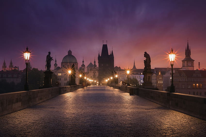 Pont Saint-Charles, Prague Fond d'écran HD