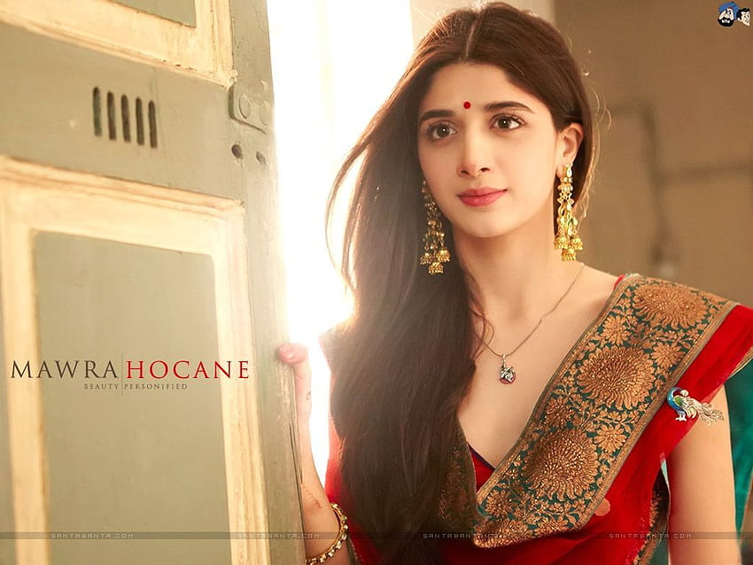 Mawra Hocane. Mode, Saree, pakistanische Schauspielerin HD-Hintergrundbild