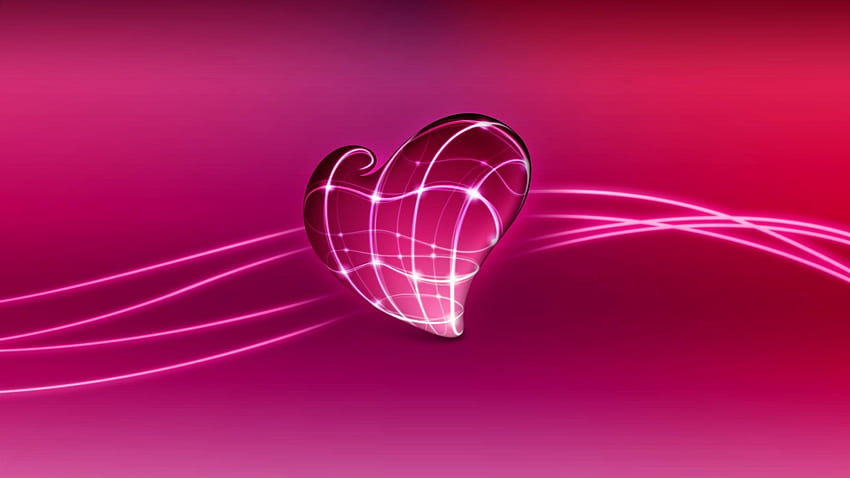 Abstrak, Hati, Cinta, Hari Valentine Wallpaper HD
