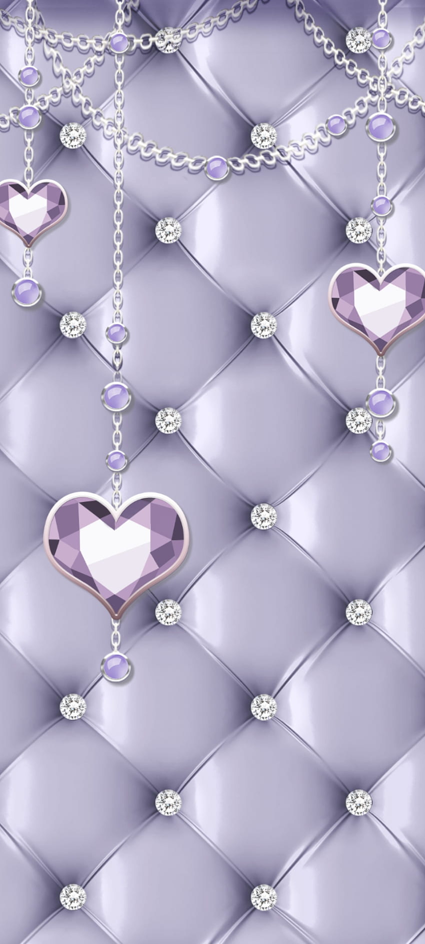 LeatherDiamondHeart, jewelry, love, aqua, magenta, diamond, luxury HD phone wallpaper